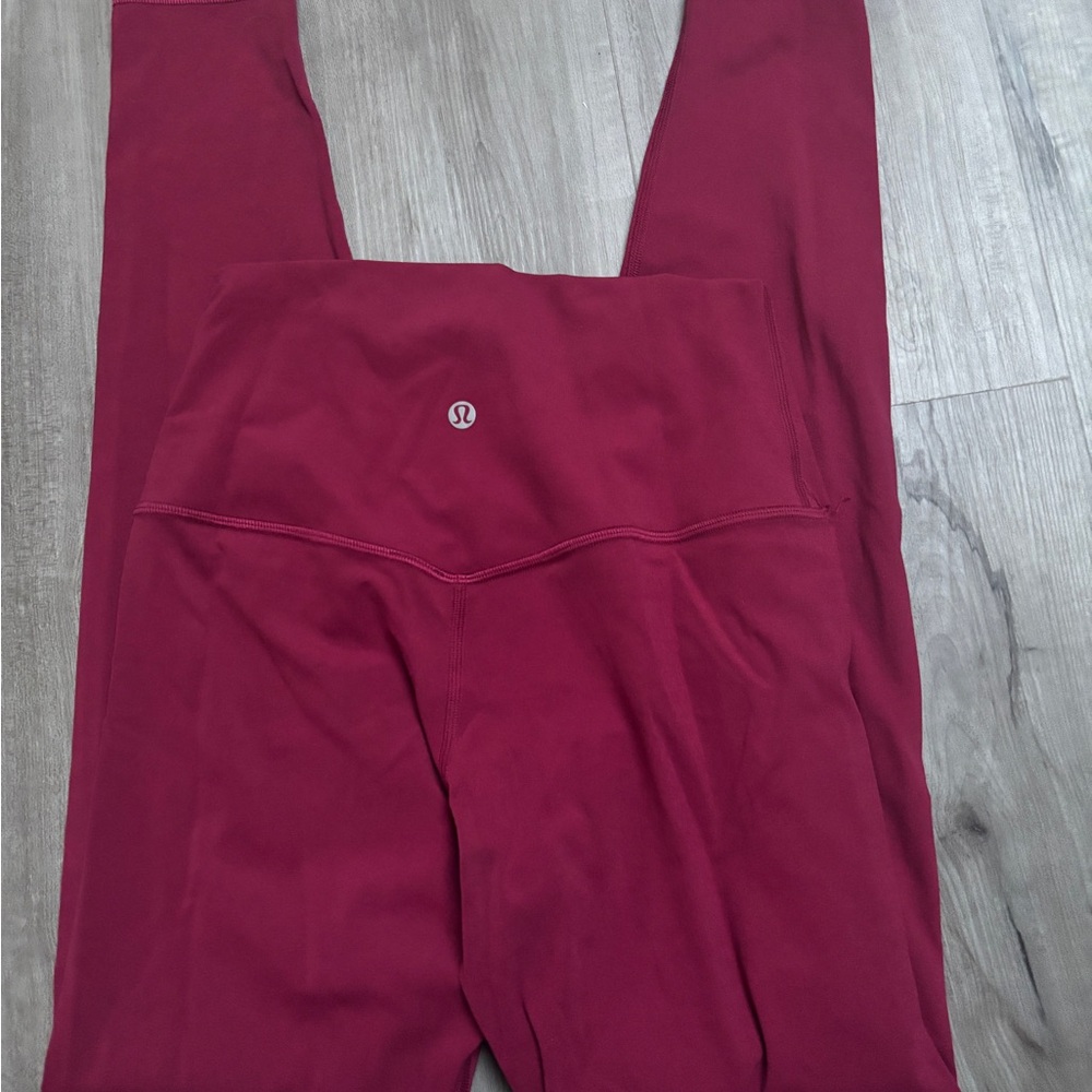 lululemon athletica Women's Burgundy Leggings